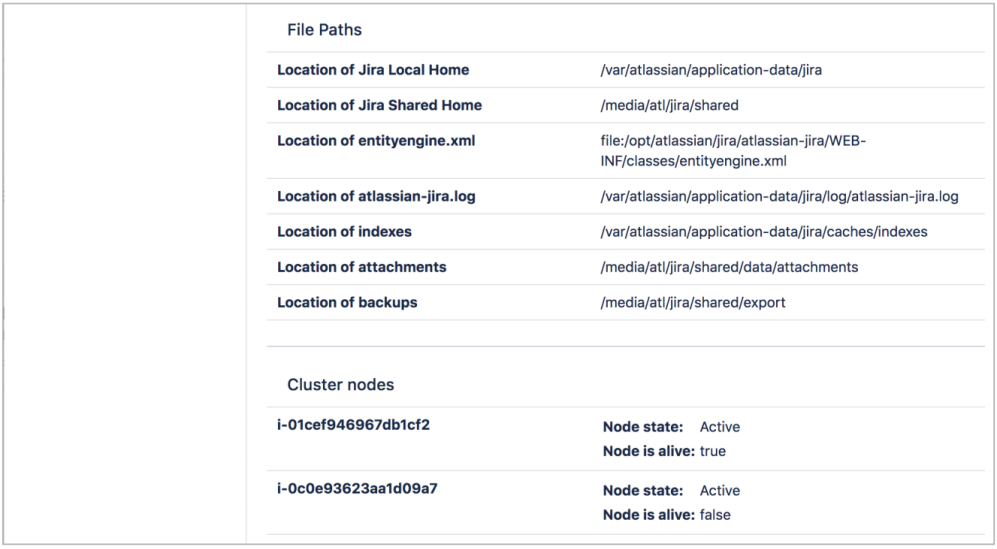 qs jira step11 two nodes clustered